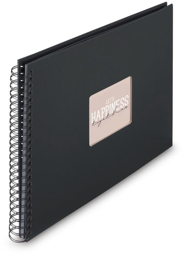 Hama spiraal fotoalbum - fine art - 36x32 - 50 pagina's - zwart