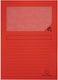 Exacompta venstermap forever l-model 120gr rood 100 stuks