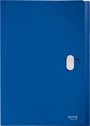 Leitz recycle projectmap a4 - met 5 vakken - 80% gerecycled post-consumer plastic - blauw