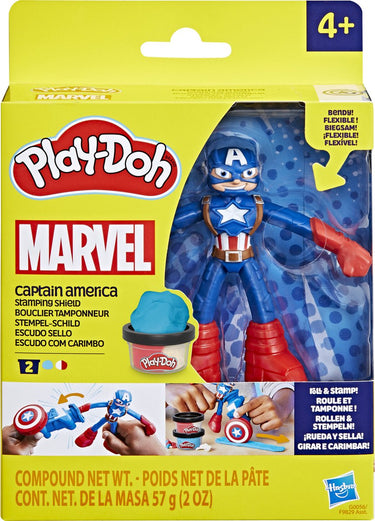 Play-doh marvel captain america stempelschild - boetseerklei