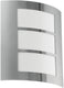Eglo city wandlamp buiten - e27 - 26 cm - roestvast staal wit