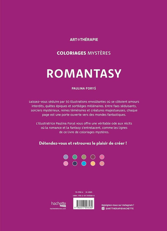 Hachette heroes – mystery colorings – romantasy – 50 afbeeldingen – broché
