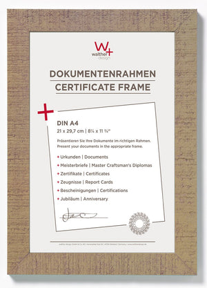 Walther home - houten lijst - fotoformaat 21x29,7 cm (din a4) - beige bruin