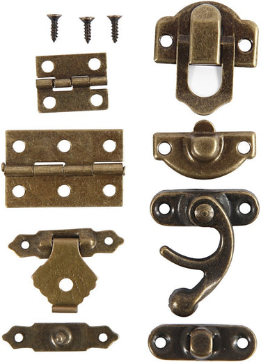 Creativ company https: www.cchobby.nl mini-beslag-afm-16x19-19x29-5-mm-antiek-goud-15-set-1-doos