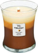 Woodwick hourglass trilogy medium geurkaars - cafe sweets - 60 branduren