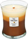 Woodwick hourglass trilogy medium geurkaars - cafe sweets - 60 branduren
