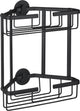 Differnz draadmand - 2-laags driehoek - zonder boren - aluminium - 28 x 13 x 30 cm - zwart