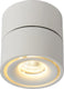 Lucide yumiko - plafondspot (plafondlamp) - ø 7,8 cm - led dimbaar - 1x10w 2700k - wit