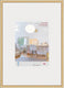 Walther new lifestyle - kunststof lijst - fotoformaat 70x100 cm - kunstglas - goud