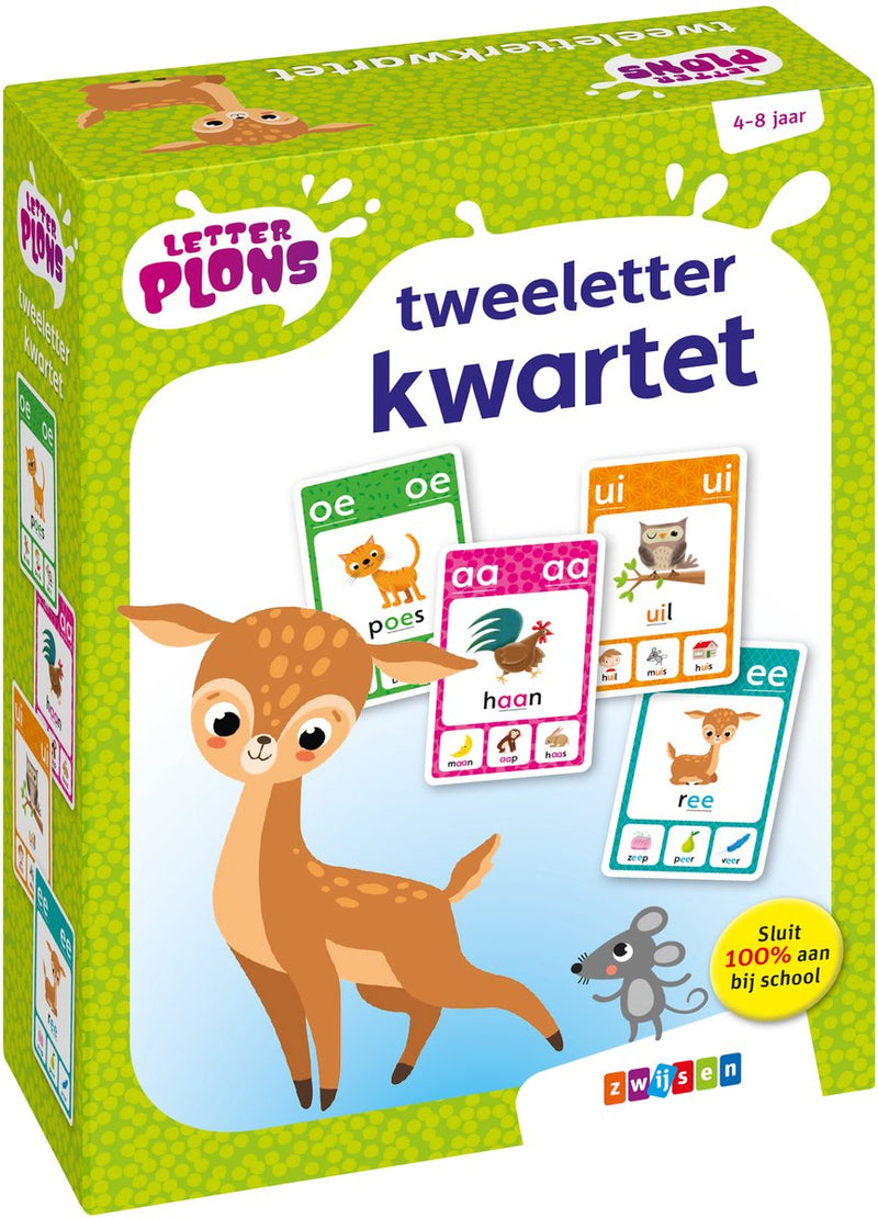 Afbeelding laden in galerijviewer, Zwijsen letterplons tweeletterkwartet
