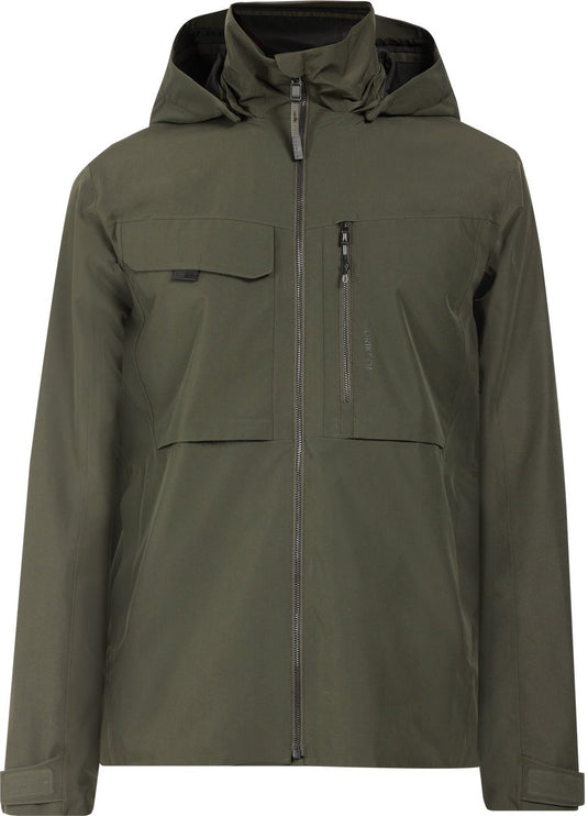 Didriksons aston usx jkt 5 unisex outdoorjas - deep green