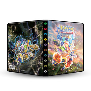 Load image into Gallery viewer, Pokémon portfolio tcg sv07 stellar crown 4-pocket
