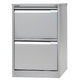 Hangmapladenkast bisley 47x62,2x71cm 35kg zilvergrijs 2 laden