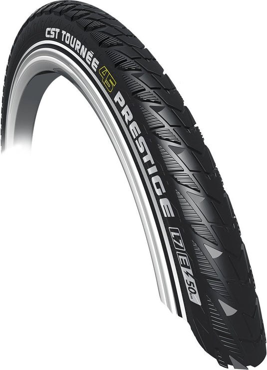 Buitenband CST Tournée Prestige 28 x 2.00 50-622 mm - zwart met reflectie
