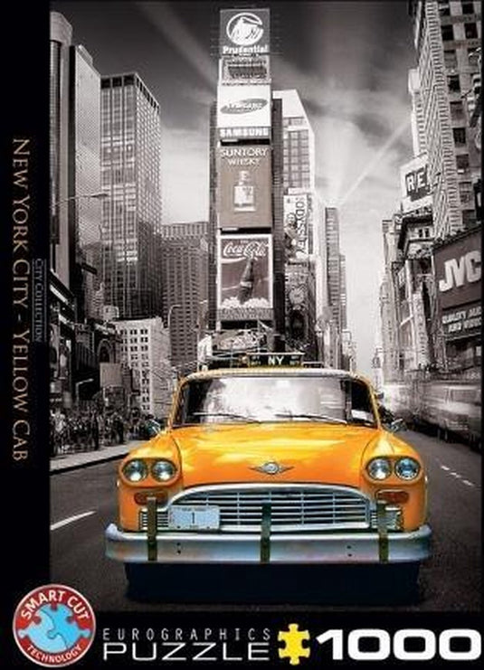 Eurographics - new york city yellow cab - 1000 stukjes 48×68cm (b×h) - legpuzzel