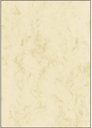 Sigel designpapier a4 - marmer beige - 200 grams - 25 vel - si-dp191