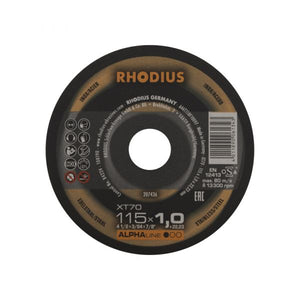 Rhodius doorslijpschijf xt70 115mm alphaline 10 stuks