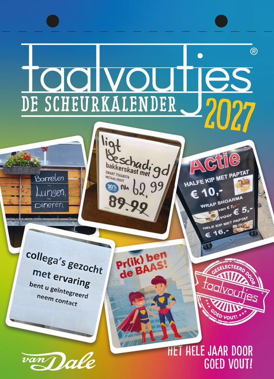 Taalvoutjes – de scheurkalender 2027