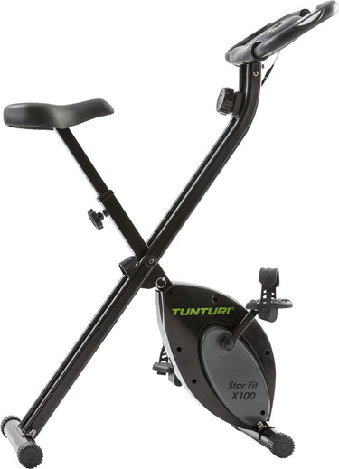 Tunturi star fit x100 - hometrainer - fitnessfiets - opvouwbaar - verstelbaar - 8 weerstandsniveaus - opvouwbare hometrainer