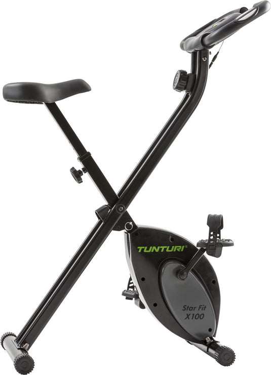 Tunturi star fit x100 - hometrainer - fitnessfiets - opvouwbaar - verstelbaar - 8 weerstandsniveaus - opvouwbare hometrainer