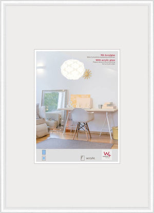 Walther new lifestyle - kunststof lijst - fotoformaat 70x100 cm - kunstglas - wit