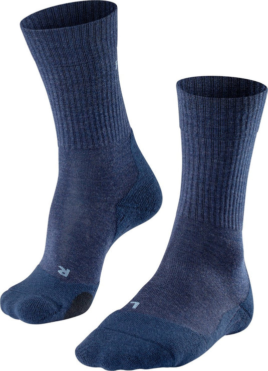 Falke tk2 wool anti-blaar dik wol functioneel materiaal wandelsokken heren blauw - maat 44-45