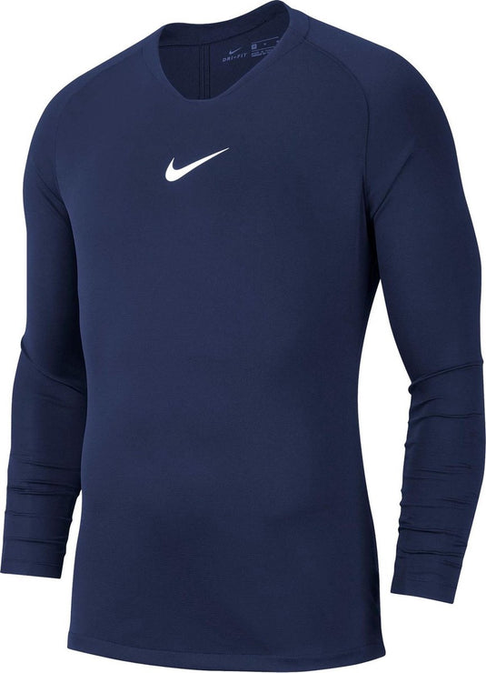 Nike park dry first layer longsleeve thermoshirt - maat s - mannen - navy wit
