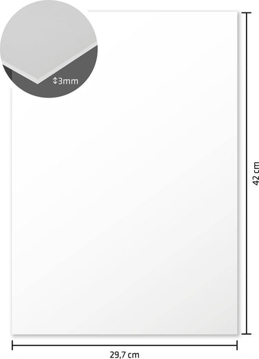 Kangaro foamboard - a3 - 3mm - wit - doos van 15 stuks
