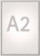 Maul standard klapbare wissellijst - a2 - zilver - aluminium - 1 stuk - 1.2 x 62.5 x 45 cm -