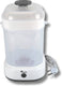 Momini quicksteam sterilisator - uv desinfectieapparaat - sterilisator voor 5 babyflessen - snel en veilig - automatische uitschakeling - compact - wit