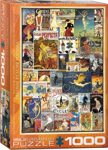 Eurographics - vintage posters van fietsen [vintage bicycle posters] - 1000 stukjes 48×68cm (b×h) - legpuzzel