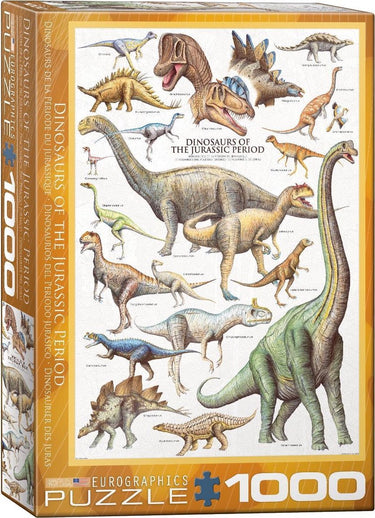 Eurographics puzzel dinosaurus legpuzzel - 1000 stukjes karton.