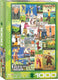 Eurographics - gold de wereld rond [golf around the world] - 1000 stukjes 48×68cm (b×h) - legpuzzel