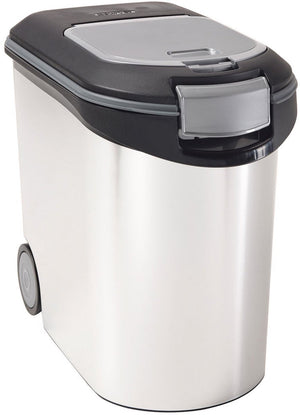 Curver voedselcontainer hond of kat - 35l - 12kg - 28x49x42,5cm - metallic