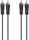 Hama 00205257 cinch audio aansluitkabel [2x cinch-stekker - 2x cinch-stekker] 1.5 m zwart