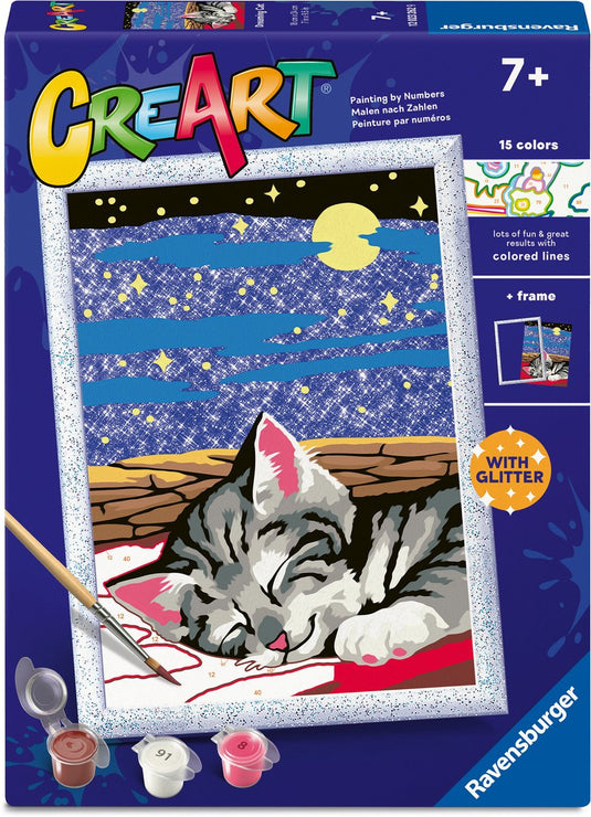 Ravensburger – creart: dreaming cats – schilderen op nummer