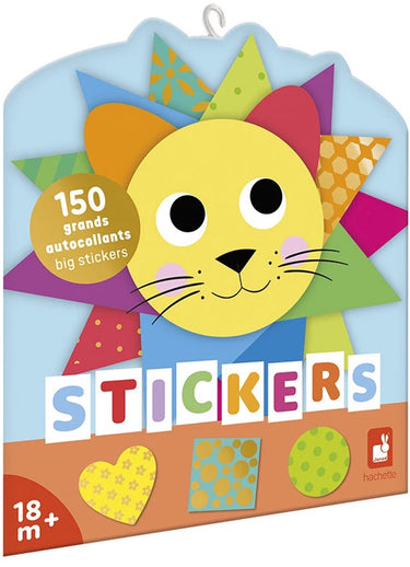 Janod - stickerboek - geometrische vormen - 150 stickers