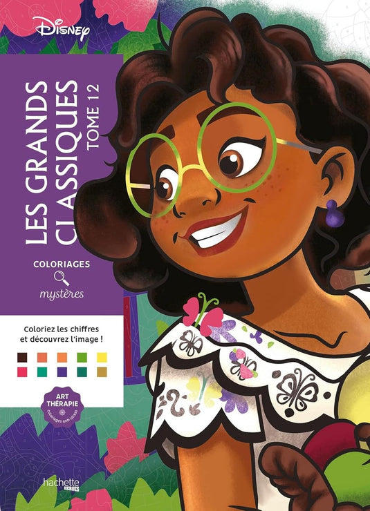 Hachette coloriages mystères disney les grands classiques - tome 12 - - kleuren op nummer kleurboek