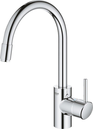 Grohe concetto keukenkraan - uittrekbare handdouche - draaibaar - chroom