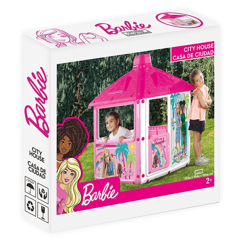 Load image into Gallery viewer, Barbie city speelhuis 132x104x104 cm roze wit
