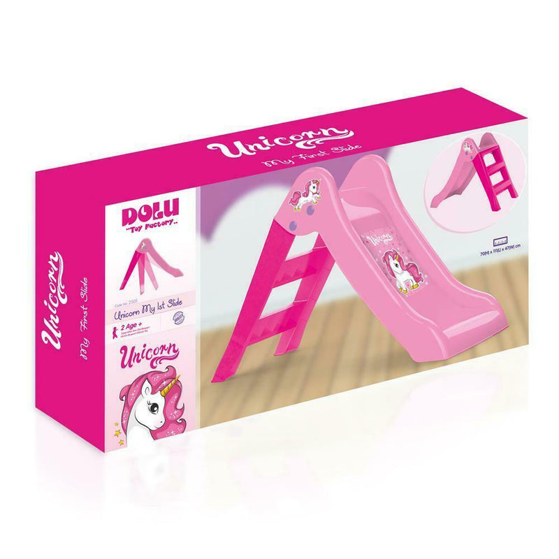 Load image into Gallery viewer, Dolu glijbaan 70x111x47cm unicorn roze
