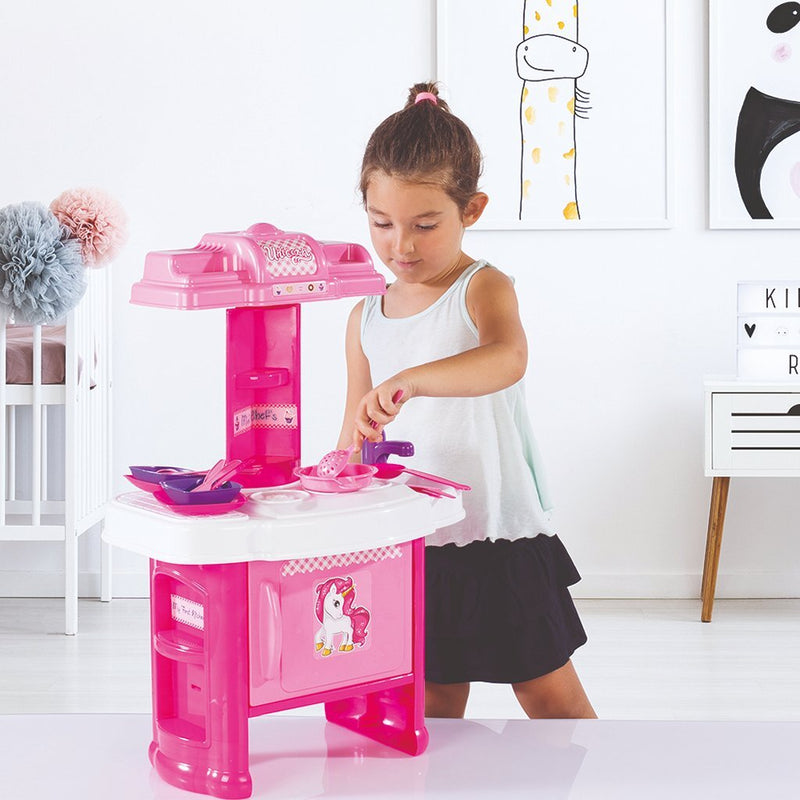 Load image into Gallery viewer, Dolu mijn eerste eenhoorn keuken speelset roze
