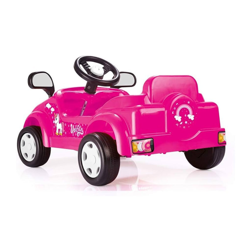 Load image into Gallery viewer, Dolu eenhoorn trapauto roze

