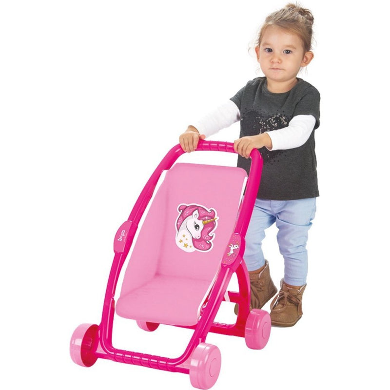 Load image into Gallery viewer, Dolu eenhoorn kinderwagen roze
