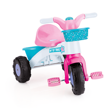 Dolu my first trike kinder driewieler roze wit blauw