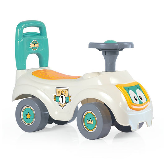 Dolu sit 'n ride turquoise geel loopauto