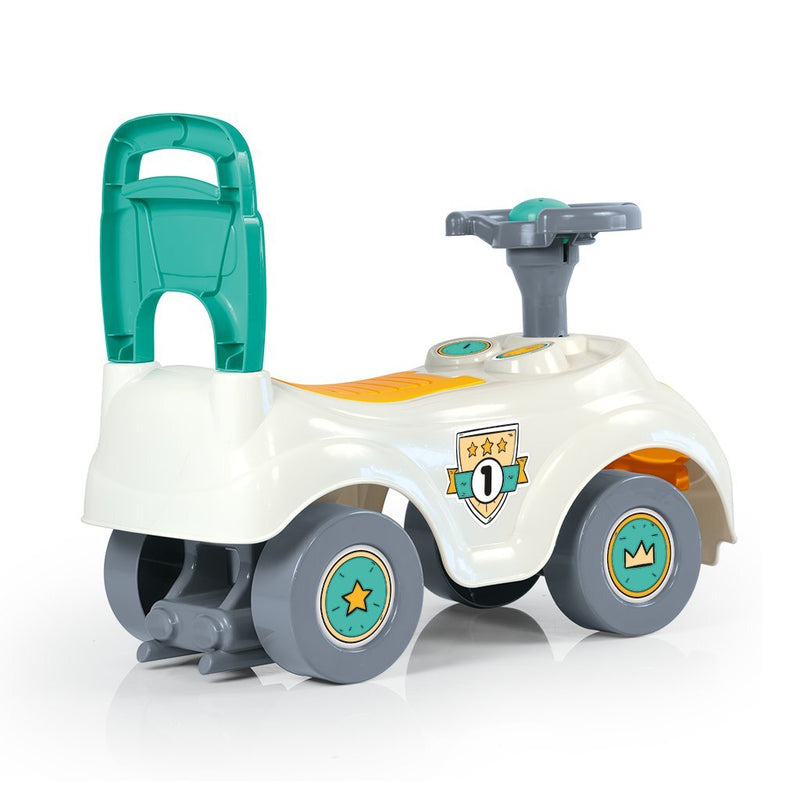 Afbeelding laden in galerijviewer, Dolu sit 'n ride turquoise geel loopauto
