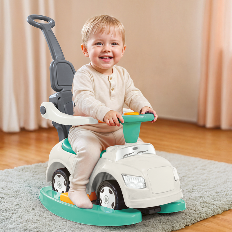 Chargez l'image dans la visionneuse de la galerie, Dolu step car 4in1 meegroei loopauto met schommelstoel
