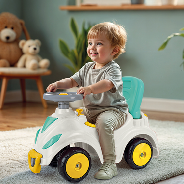 Dolu smile car loopauto geel blauw