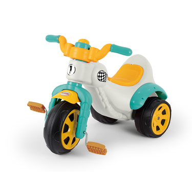 Dolu super-bike driewieler wit blauw geel